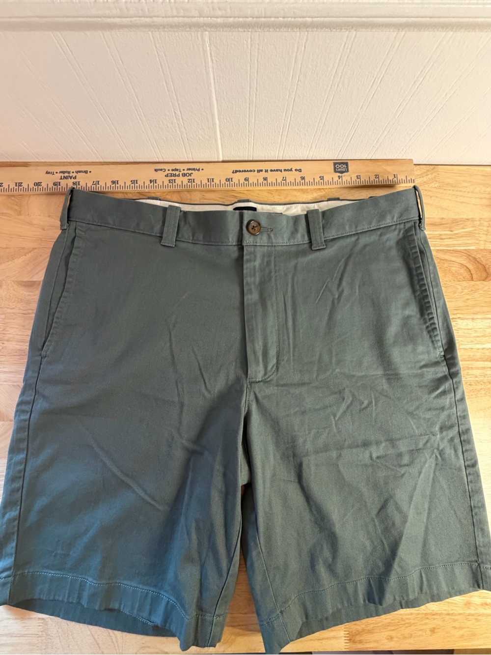 J. Crew Olive Green Cotton Chino Shorts